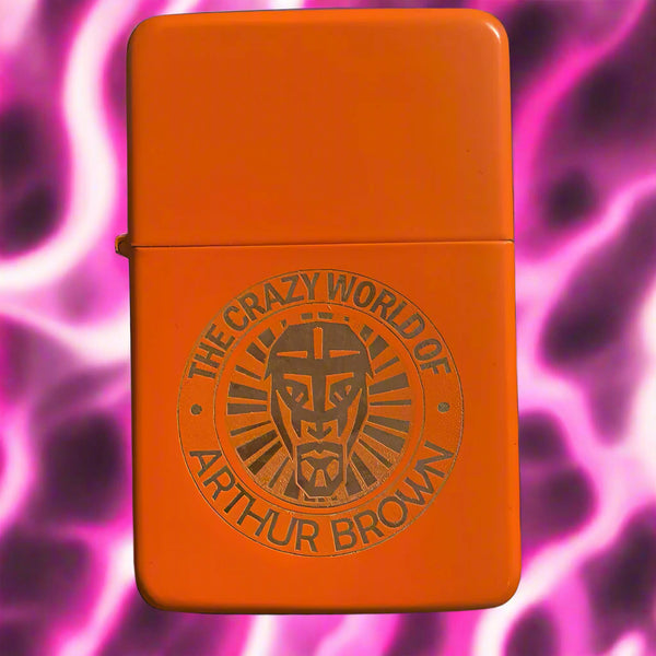 Petrol Lighter - Branded with the official band logo and box *SIGNED BY ARTHUR BROWN* ! 🔥 (Orange Edition)